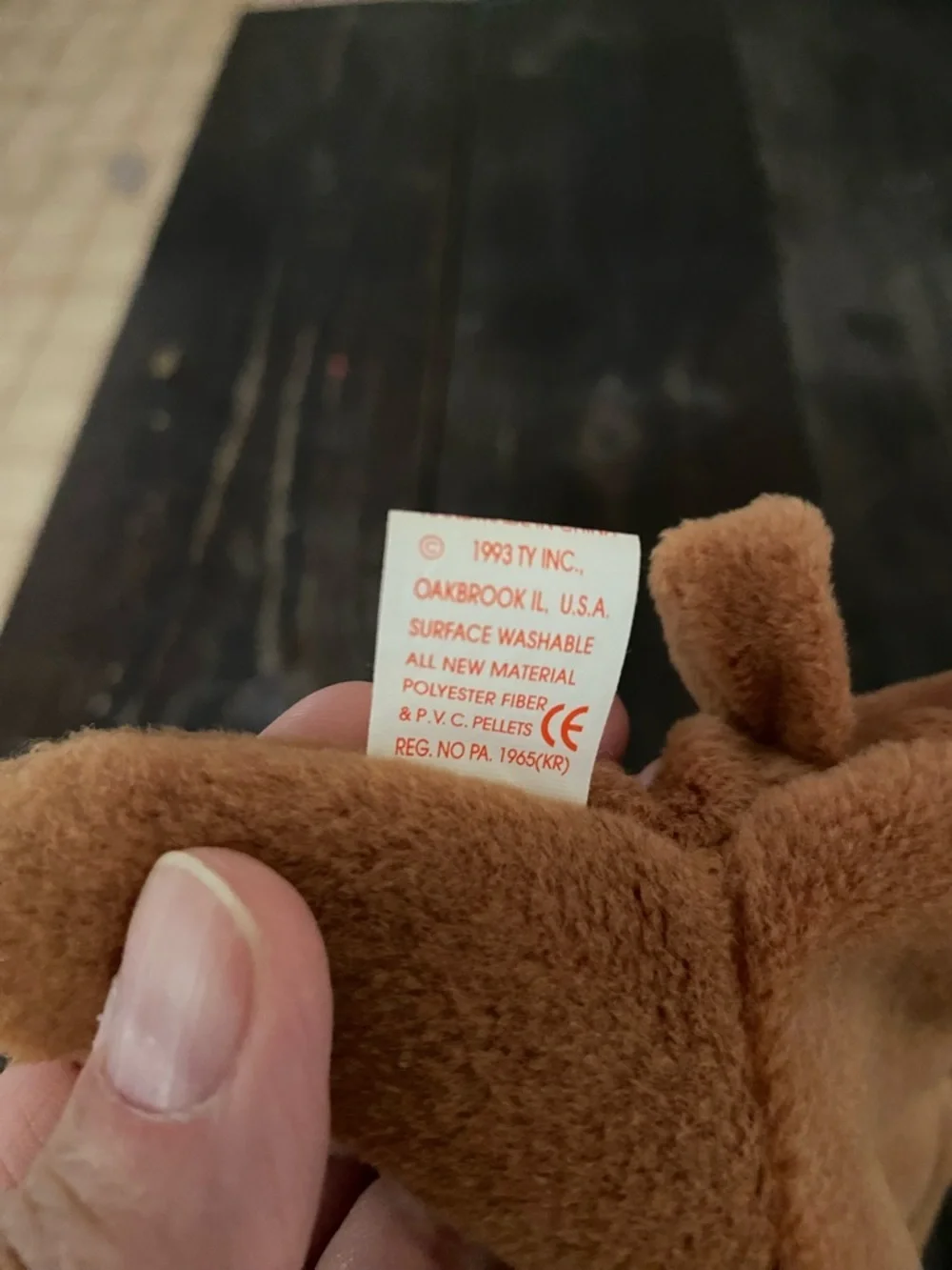 Ty Beanie Baby Cubbie - Brown